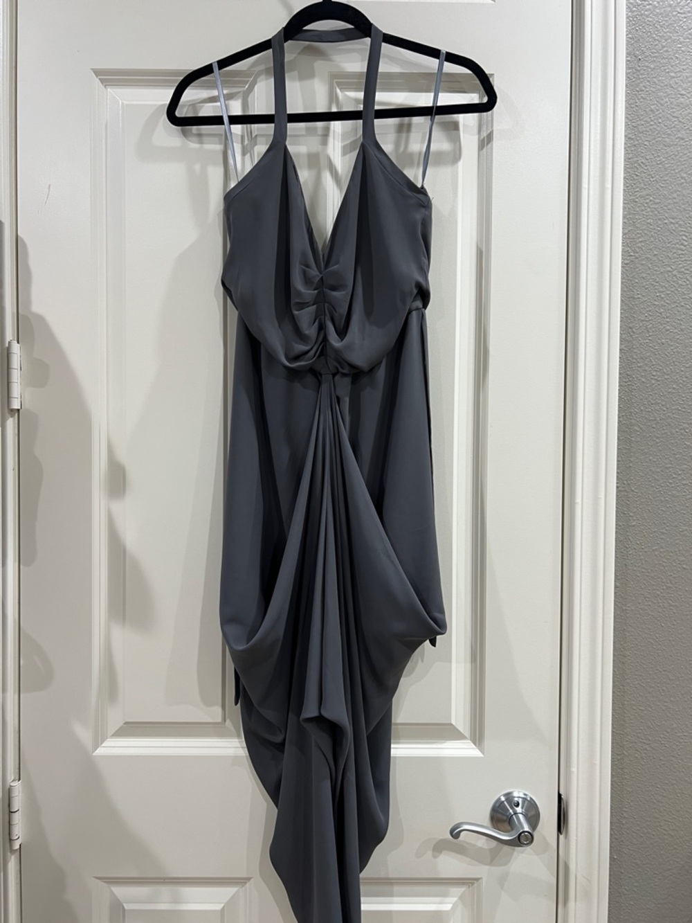 Paper crown high-low halter dress size XS